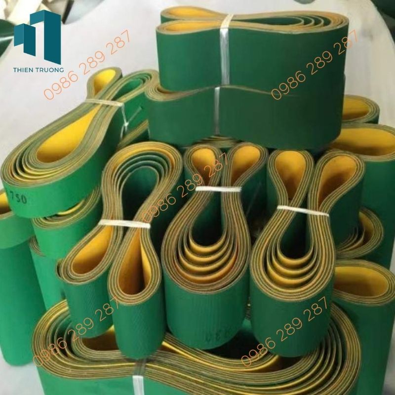 Dây Đai Dẹt Xanh Vàng 2mm